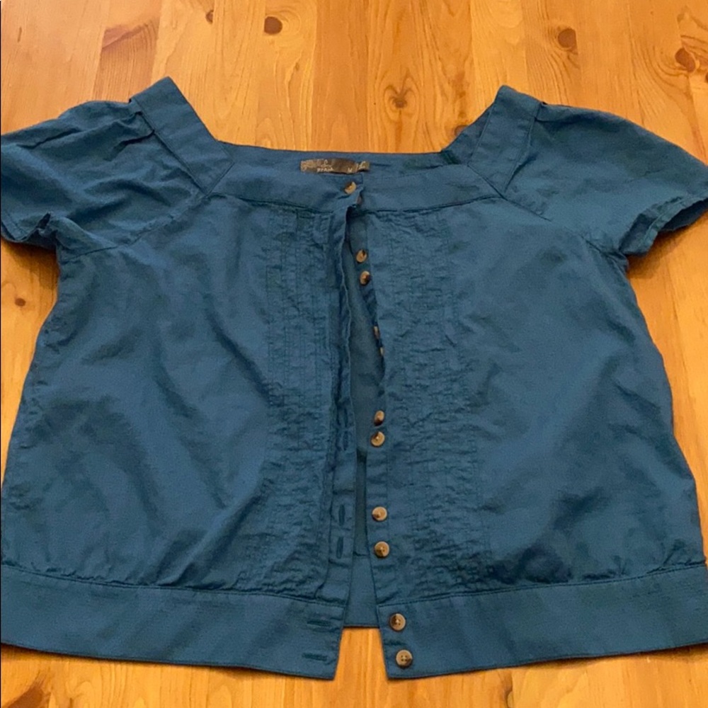 Blue prAna blouse